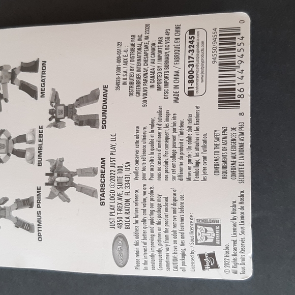 Transformers Starscream Mini Action Figure 2022 Hasbro 2.5-inches - Picture 7 of 8